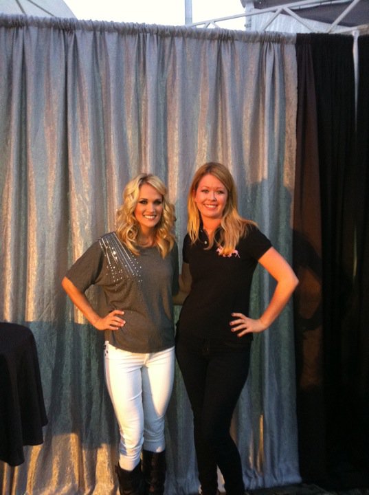Carrie Underwood Jeans. With Carrie before the show!