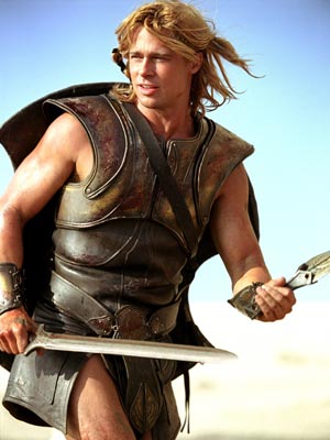 Brad as Achilles in Troy.