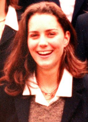 Kate Middleton at Marlborough boarding school in 1998